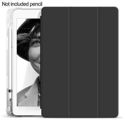 [น้ำหนักเบาและอ่อนนุ่ม] case ipad gen7 10.2 ฝาครอบป้องกัน เคส iPad air1/2 TPUเคสไอแพดgen6  gen7 แบบใสพร้อมที่ใส่ปากกา透明