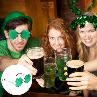 Teniron 1 คู่ St Patricks Day แว่นกันแดดปาร์ตี้ Frameless Glasses Party Party Accessories