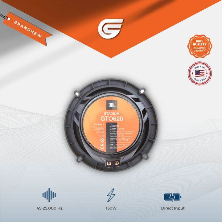 JBL Stadium GTO620 61/2" 2way speakers Lazada PH