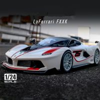 1:24ไดโอดโมเดลรถยนต์สปอร์ตอัลลอยด์ FXXK Laferrari ของเล่นโลหะรถจำลองของสะสมของขวัญสำหรับเด็ก