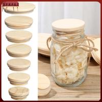 SPRPET ขนาดต่างๆ เข้ากันได้ องค์การครัว ผ้าคลุมปากกว้าง Mason Jar Lid ที่เก็บกระป๋อง ฝาไม้