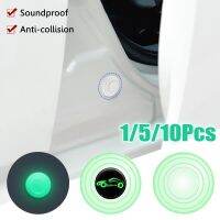 Luminous Car Door Soundproof Silicone Pads Door Closing Anti-collision Buffer Gasket Sticker Anti-shock Night Glowing  Decal Car Door Protection