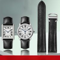 ✱☑ Litchi สายนาฬิกาหนังแท้สำหรับ Cartier Tank London Solo Series Wsta0029 Wsta0030 สายหนัง 16 มม. 23 มม. 25 มม. ผู้ชายผู้หญิง