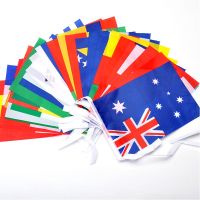 100/200 Countries World Flags International Bunting Pennant Banner Decoration for Grand Opening Sports Bar Party Hanging Flag