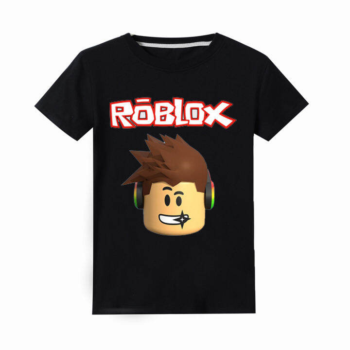 ro-bloxs-เสื้อยืดสำหรับเด็ก-เสื้อยืดเด็กเด็กผู้ชายเด็กผู้หญิงบางสำหรับเด็กผู้หญิงแขนสั้นฤดูร้อนคอกลม100-คอตตอน0000