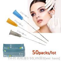 hot【DT】☃  Factory Disposable Blunt-tip Cannula 22g 23G 25G 27G 18G 30G 50mm 70mm Blunt Piercing Needles Syringe