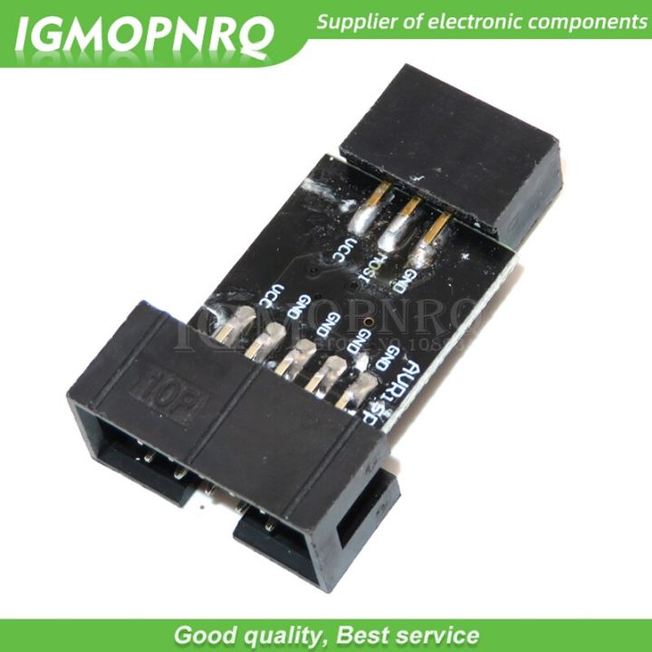 1pcs 10 Pin to 6 Pin Adapter Board for AVRISP MKII USBASP STK500 STK 500 High Quality 10PIN TO 6PIN