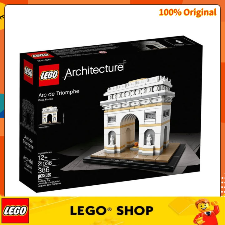  LEGO Architecture Arc De Triomphe 21036 Building Kit (386  Piece) : Toys & Games