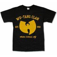 Hot sale WU-TANG CLAN band graphic Mens 100% Cotton Round Neck Short Sleeve T-Shirt  Adult clothes