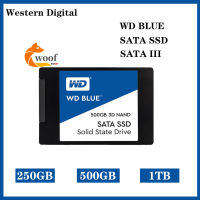 (ของแท้ของใหม่ 100%) ขายดี!!! ขายดี จัดส่งในพื้นที่ WD BLUE SSD 250GB/500GB/1TB SSD 2.5" SATA III ประกันศูนย์ 3ปี