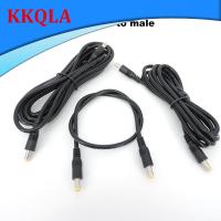 QKKQLA 0.5m 1.5M 3meter DC male to male Extension power supply Cable Plug Cord 5.5MM X2.5mm wire connector Adapter for strip camera