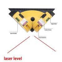 รองรับ-Cod มุมฉาก90องศาแนวตั้งแนวนอนเส้นโปรเจคเตอร์เครื่องมืออุปกรณ์วัดระดับระดับสแควร์