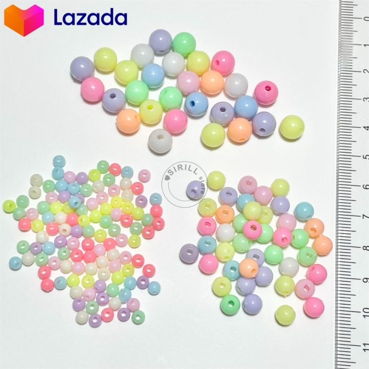 ลูกปัดพาสเทล-4mm-6mm-8mm-pastel-bead-ลูกปัดคละสี-ลูกปัดสีหวาน-ลูกปัดดาว-ลูกปัดหัวใจ-ลูกปัดกลม-ลูกปัดพลาสติก