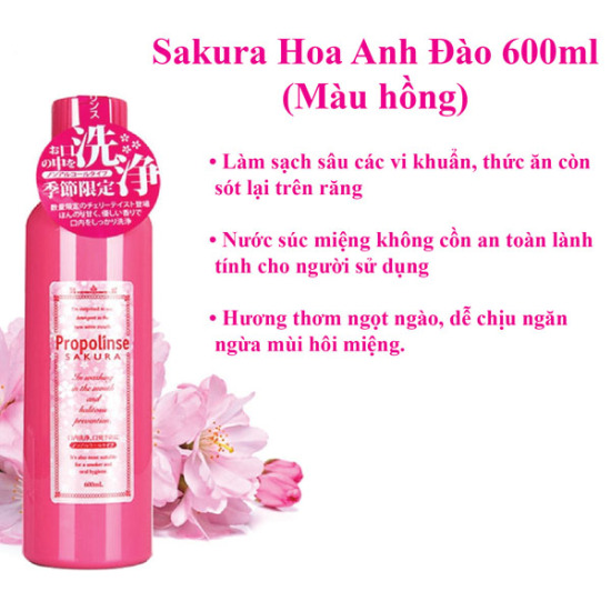 Nước xúc miệng nhật propolinse 600ml - ảnh sản phẩm 3