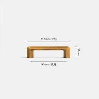 ที่จับประตูตู้ Knob Laci ระดับไฮเอนด์สำหรับอุปกรณ์เหล็กเครื่องตกแต่งบ้านเครื่องใช้ในครัวด้ามจับตู้บรอนซ์สีเหลืองที่ทันสมัย