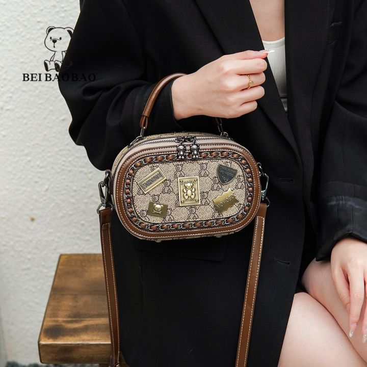 กระเป๋าผู้หญิงทรงรีของผู้หญิง2023แฟชั่นใหม่ไหล่เก่า-crossbody-ขนาดเล็ก