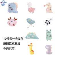 ตุ๊กตาหนานุ่มแมวเหมียว10ชิ้นของเล่นเคี้ยวแบบโต้ตอบช่วยคลายความกังวลของสัตว์เลี้ยง Relief สำหรับคนรักแมว