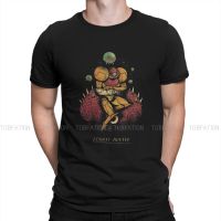 Metroid Prime Game Pure Cotton Tshirt Hunter Classic T Shirt Homme Men Clothes Printing Trendy