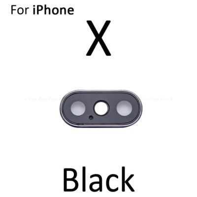 【✔In stock】 anlei3 ด้านหลังด้านหลังกระจกกล้องถ่ายรูปวงแหวนเลนส์ขอบภาพกรอบที่จับสำหรับ Iphone X 7 8 Plus