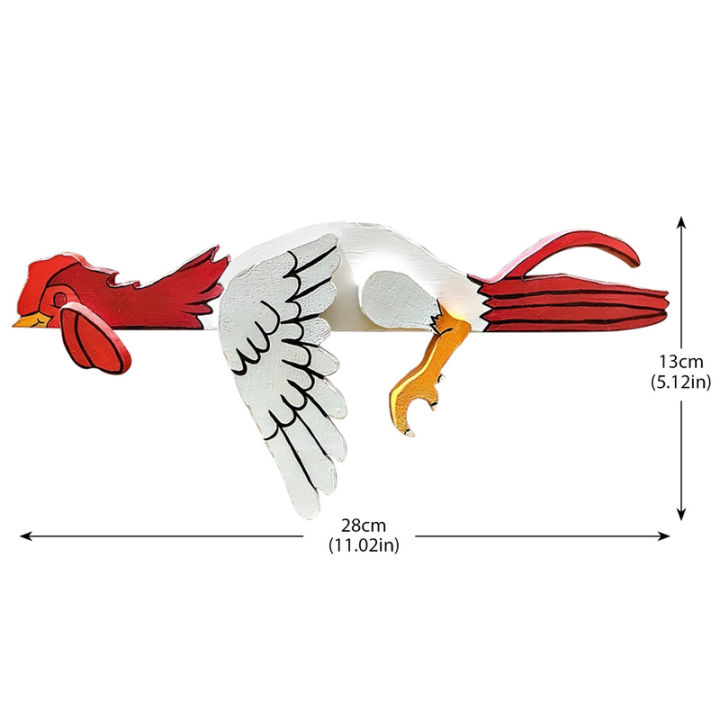 รางรูปไก่ตกแต่งรั้วไก่รูปปั้นไก่แบบตลกตกแต่งแบบทนทานต่อสภาพอากาศรูปปั้นศิลปะรูปไก่ตัวผู้รูปปั้นไก่ตกแต่งแบบศิลปะสำหรับชานบ้าน