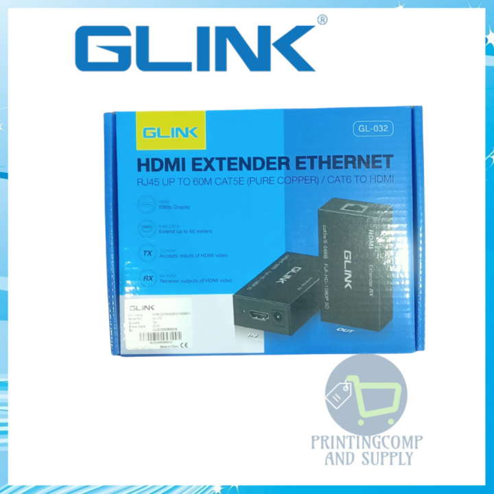 Glink HDMI Extender Cat5E/Cat6 60M GL032 อุปกรณ์ขยายสัญญาณ HDMI ผ่าน