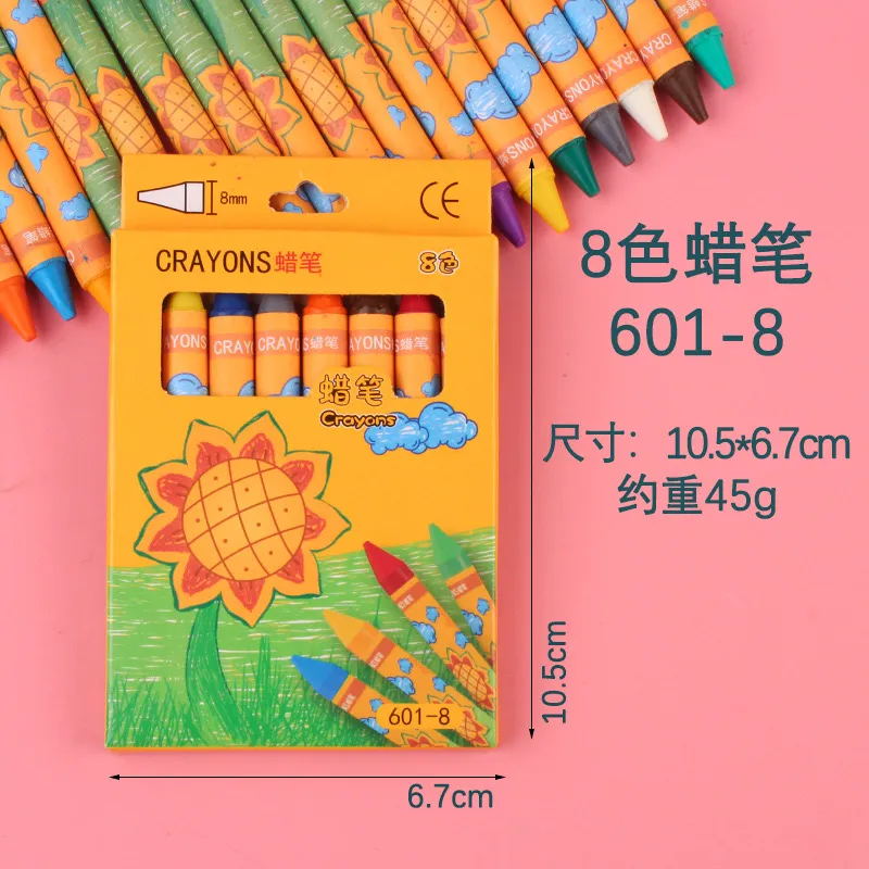 8/12/24 Colors Kids Toddler Crayon Set Drawing Beginner Coloring Party Door  Gift Learning Crayons