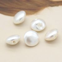 10mm Mini White Mushroom Faux Pearl Wedding Buttons For Clothes Women Shirt Decorative Handmade DIY Crafts Accessories Wholesale Haberdashery