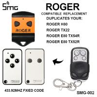 2023 latest ROGER TX12 / TX22 TX14 H80 E80 TX52R TX54R Gate ประตูโรงรถเครื่องส่งสัญญาณระยะไกล 433mhz โรเนียวควบคุมระยะไกล