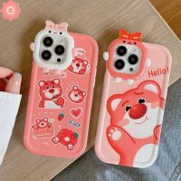 BOUND （in stock）เคสโทรศัพท์มือถือ แบบนิ่ม ลายการ์ตูนหมี 3D ประดับโบว์ สําหรับ iPhone 11 7 6s 8 6 Plus 13 14 12 Pro Max XR XS Max 14 Plus X SE 2020