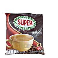 SUPER Original Instant Coffee 3in1 หอม เข้ม กลมกล่อม ผลิตจากเมล็ดกาแฟคุณภาพเยี่ยม ซุปเปอร์กาแฟ ออริจินัล 3 อิน 1 ขนาด 25 ซอง x 1