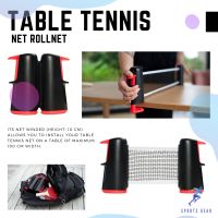 PONGORI เน็ตปิงปอง ขนาดเล็กรุ่น Rollnet ( Small Table Tennis Net Rollnet ) TABLE TENNIS BALLS Pingpong ปิงปอง ไม้ปิงปอง