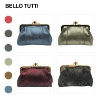 ☽ BELLO TUTTI Original New Women Genuine Leather Coin Purse Metal Hasp Sheepskin Wallet Mini Change Money Bag Card Holder For Girl