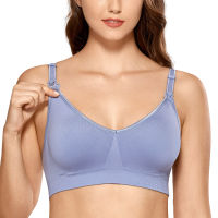 Gratlin Womens Comfort Support Maternity Wirefree Seamless Nursing Bra