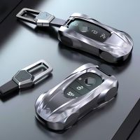 [A Car Home] 1 X สำหรับ Mercedes Benz Key Case A C E G S Class GLA GLC CLE รถ Key Ring โลหะผสมสังกะสีฝาครอบกุญแจรถ Key Shell พร้อมพวงกุญแจ