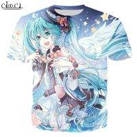 Cloocl Virtual SINGER Hatsune makemenu 3D พิมพ์เสื้อฮิปฮอปขายดี