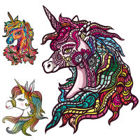 Unique 3D Unicorn Animal Wooden Puzzle Kids Jigsaw Puzzles Toys Wooden Montessori Toy Children Wooden Puzzle Toys Gifts