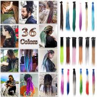 KDJFJEOFML ถักเปีย36สี Dreads Faux Locs Maya ฮิปฮอปแฮนด์เมด Ombre โครเชต์เดรดล็อก Dreadlocks วิกผมส่วนขยาย