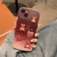 เคสโทรศัพท์ซิลิโคนนิ่มแฟชั่น Kanavi สำหรับ Samsung Galaxy A12 A22 4G A22 5G A32 4G A32 5G A52 4G A52 5G A52S 5G A13 5G A23 A33 5G A53 5G a73 5G M53 5G หรูหราไล่ระดับสี3D ตุ๊กตาลูกคลื่นใหญ่ฝาครอบโทรศัพท์