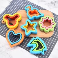 Sandwich Cutter and Sealer Set for Children Kids DIY Cookies Mold Food Fruit Vegetable Cutters Shapes Bento Lunch Accessories Bread Cake  Cookie Acces