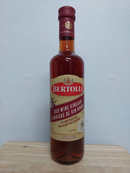 น้ำส้มสายชูหมักจากไวน์แดง สินค้าพรีเมี่ยมจากอิตาลี Red Wine Vinegar  Bertolli น้ำส้มสายชูหมักจากองุ่นแดง สีออกแดงอ่อนๆ ใส รสเปรี้ยว กลิ่นหอม |  Lazada.Co.Th