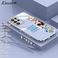 Kanavi เคสโทรศัพท์ลายอนิเมะแฟชั่นสำหรับ Samsung Galaxy,S20 S20บวก S20 FE S20 S21พิเศษ S21 FE S21บวก S22 S22พิเศษบวก S22พิเศษชุบหรูหราเคสโทรศัพท์ลายการ์ตูน TPU