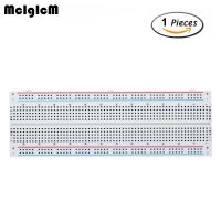 MB-102บอร์ด PCB บอร์ดพลาสติกสำหรับใช้ต่อวงจรต้นแบบ PCB ไร้บัดกรี830จุด1ชิ้น