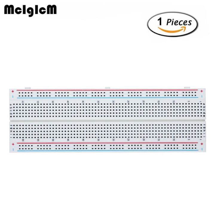 mb-102บอร์ด-pcb-บอร์ดพลาสติกสำหรับใช้ต่อวงจรต้นแบบ-pcb-ไร้บัดกรี830จุด1ชิ้น