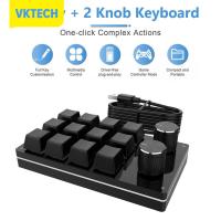 [Vktech] Macro Custom Gaming Keyboard 12 Key + 2 Knob ปุ่มกดแบบตั้งโปรแกรมได้