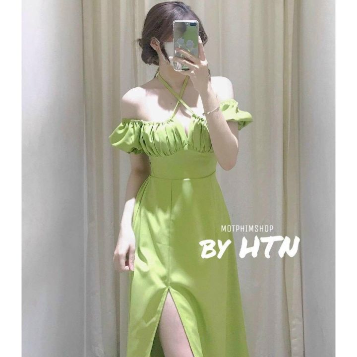 Váy cưới trơn trễ vai suông nhẹ có ren sau lưng CDL9  MOT Bridal   For Love For Life