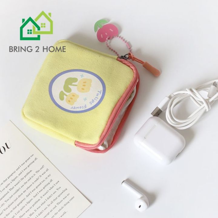 bring2home-กระเป๋าสตางค์-ใส่เหรียญ-ใส่ธนบัตร-ใบเล็กน่ารัก-พกพาสะดวก-แถมฟรี-พวงกุญแจ