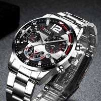 （A Decent035）2022 Fashion Mens WatchesStainless SteelWristwatch CalendarClock Men Business CasualWatch