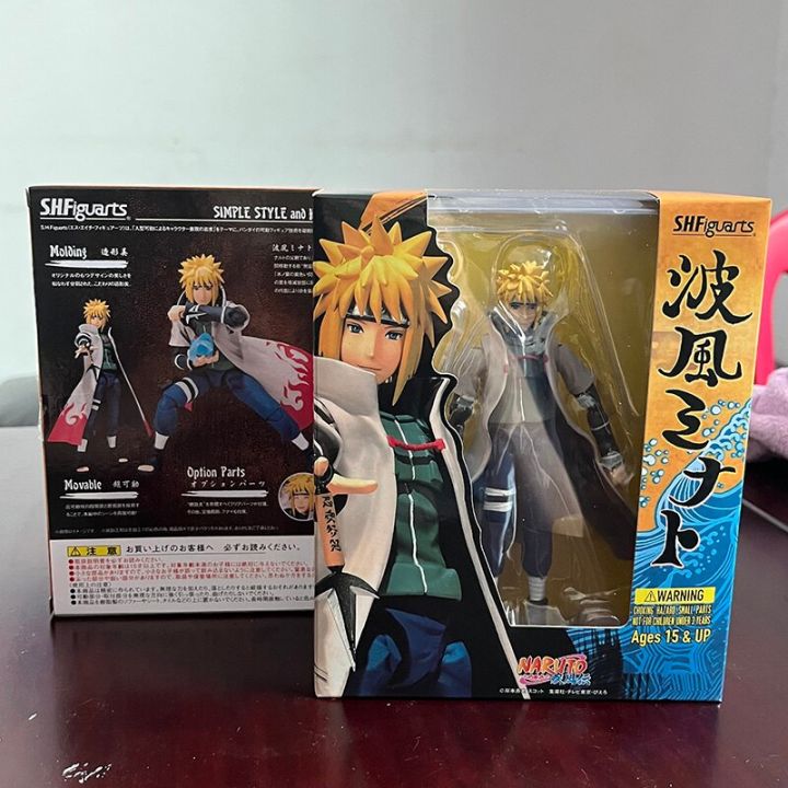 s-h-figuarts-shf-naruto-shippuden-โมเดลรุ่นที่สี่-namikaze-minato-ตุ๊กตาขยับแขนขาได้ของเล่นของขวัญสำหรับแฟนเคลื่อนย้ายได้