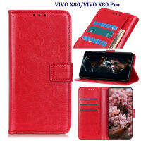 สำหรับ Vivo V27 5G/V27e/X80/X80 Pro เคสกันกระแทกสำหรับแบบฝาพับฝาปิดหนังมีกระเป๋าเงินหลายช่องเสียบบัตร