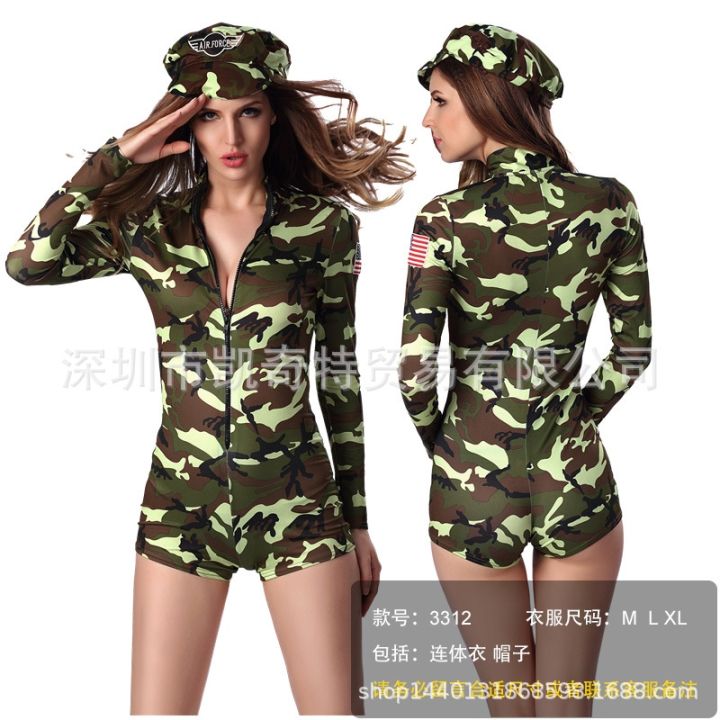 cod-costume-female-adult-performance-camouflage-spy-suit-spot-wholesale-one-drop